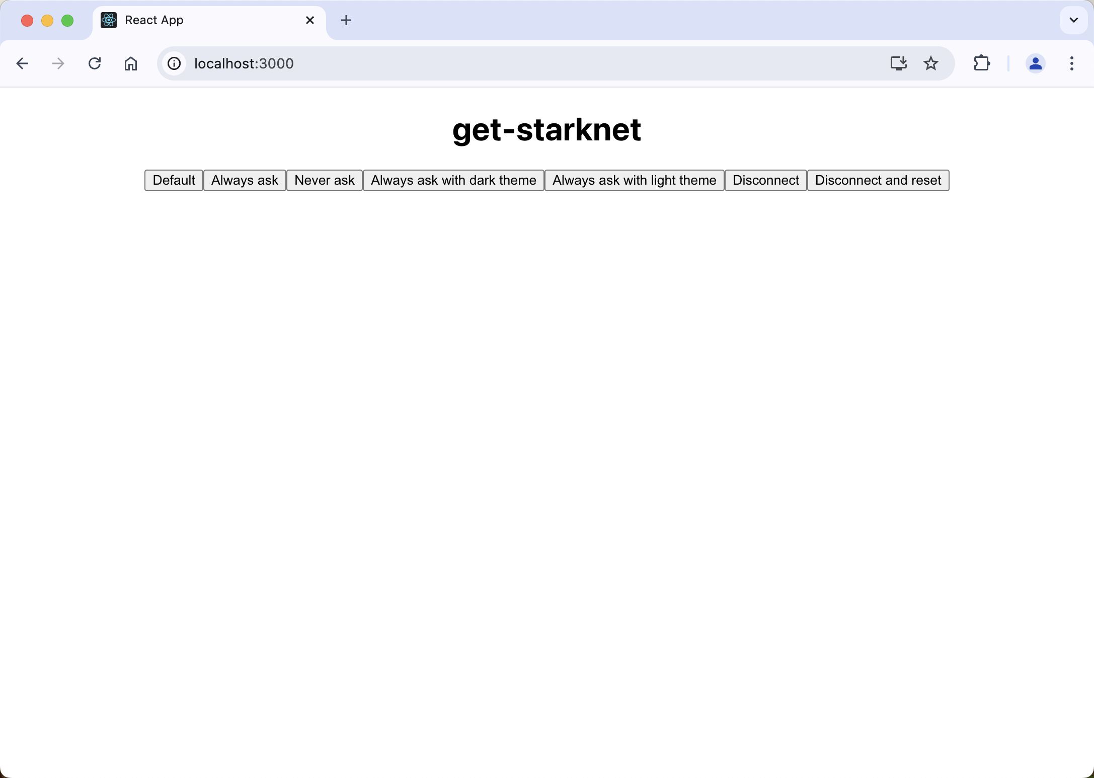 Starknet dapp start